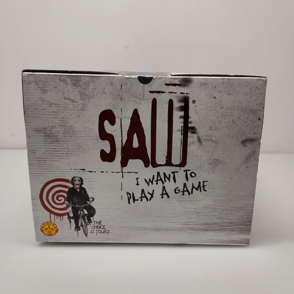 SAW BILLY JIGSAW WANT TO PLAY A GAME DELUXE FULL OVERHEAD MASK HALLOWEEN HORROR - Picture 8 of 10